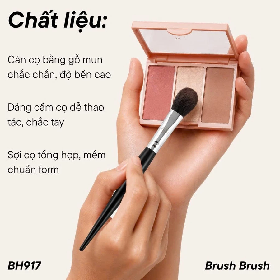 Cọ Má Hồng BH Cosmetics Blush Brush BH917
